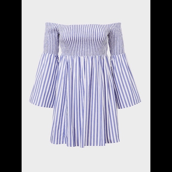 Torrid plus size blue skater dress - Picture 3 of 3